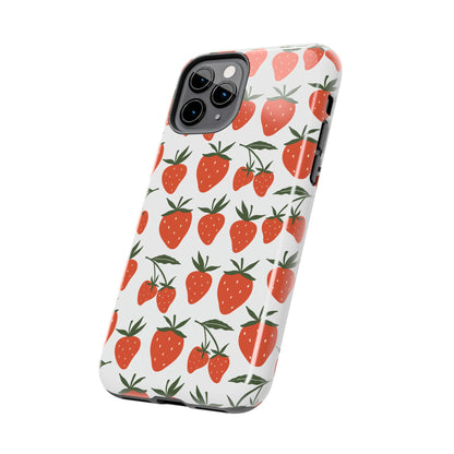 Tropical Strawberry Tough Phone Case for iPhone and Samsung Galaxy