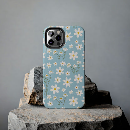 Sky Blue Daisy Tough Phone Case for iPhone and Samsung Galaxy