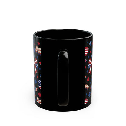 America's Sweetheart and Bows Black Mug Cool Summer Coffee Mug Tea Cup Spring Ceramic Mug