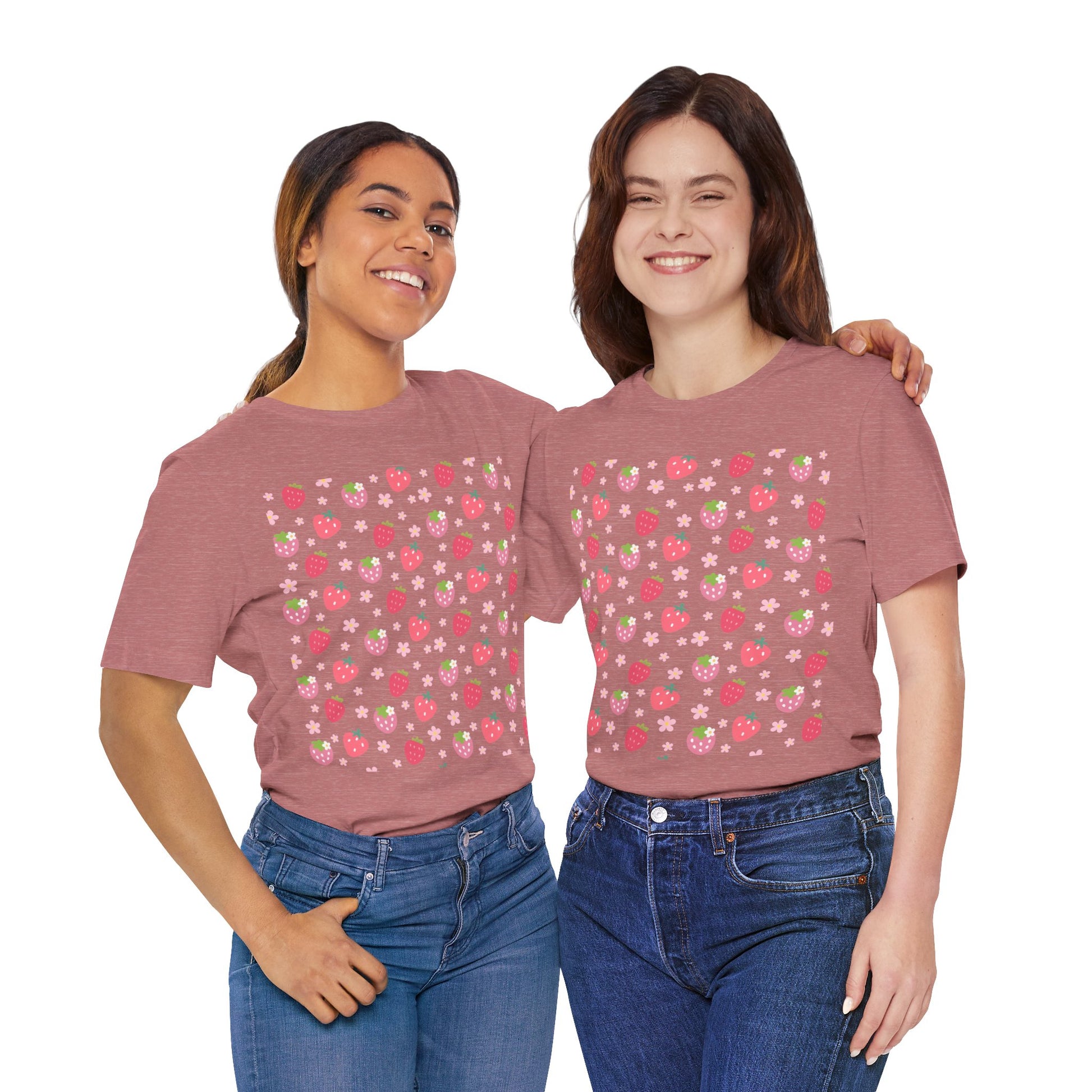 Strawberries and Daisies T - Shirt - T - Shirt - Kristine Celestine