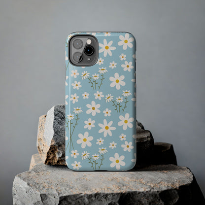 Sky Blue Daisy Tough Phone Case for iPhone and Samsung Galaxy