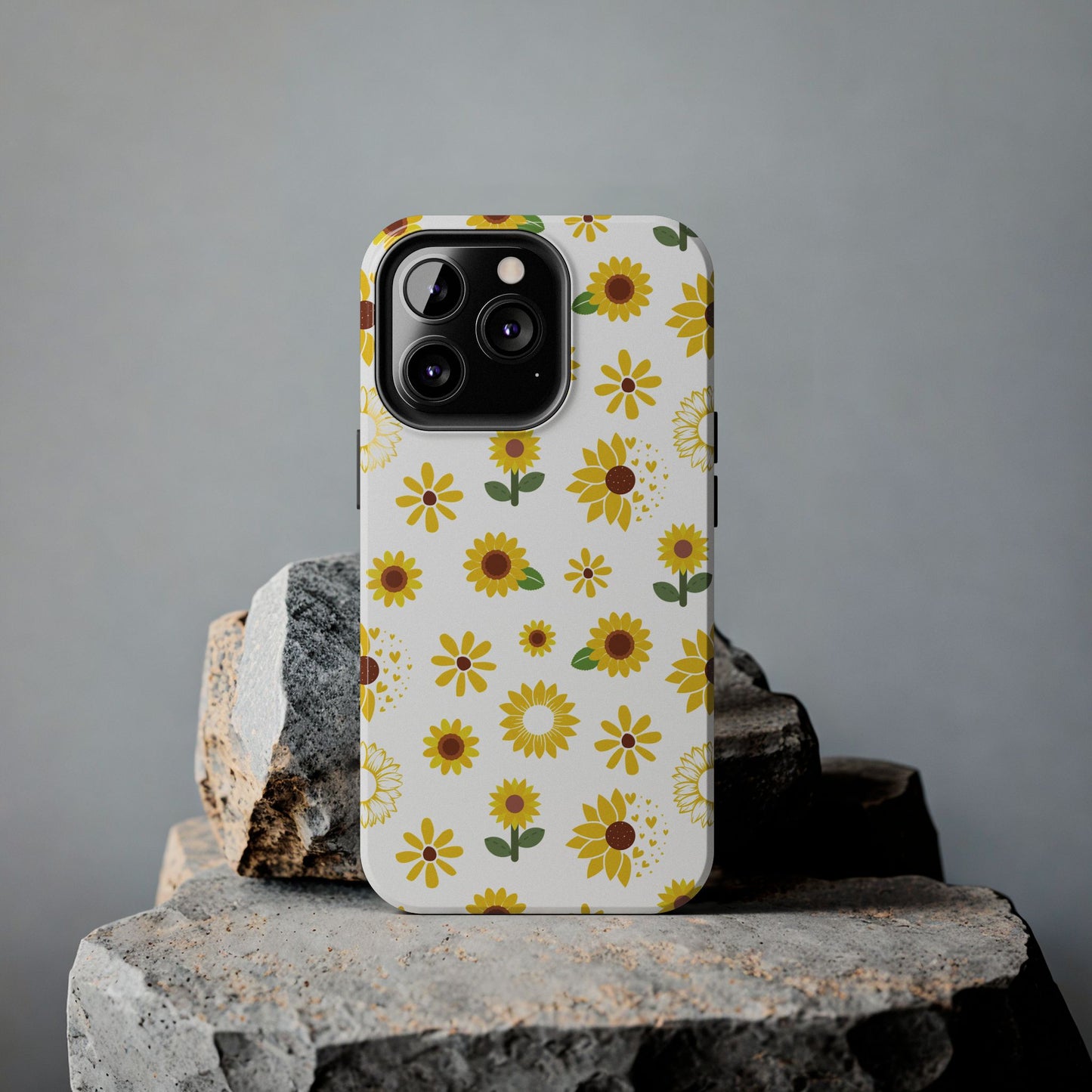 Sunflower Burst Tough Phone Case for iPhone and Samsung Galaxy