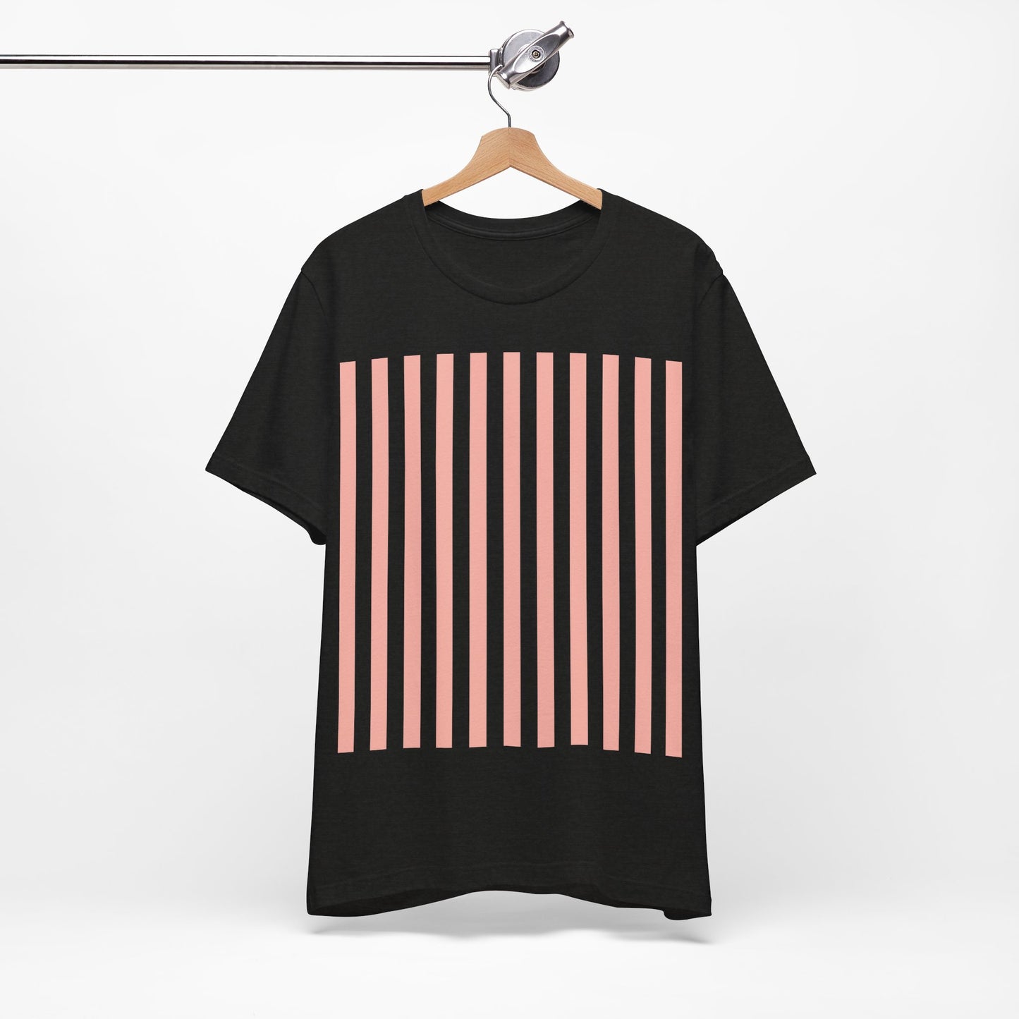 Coral Pink Stripes Shirt