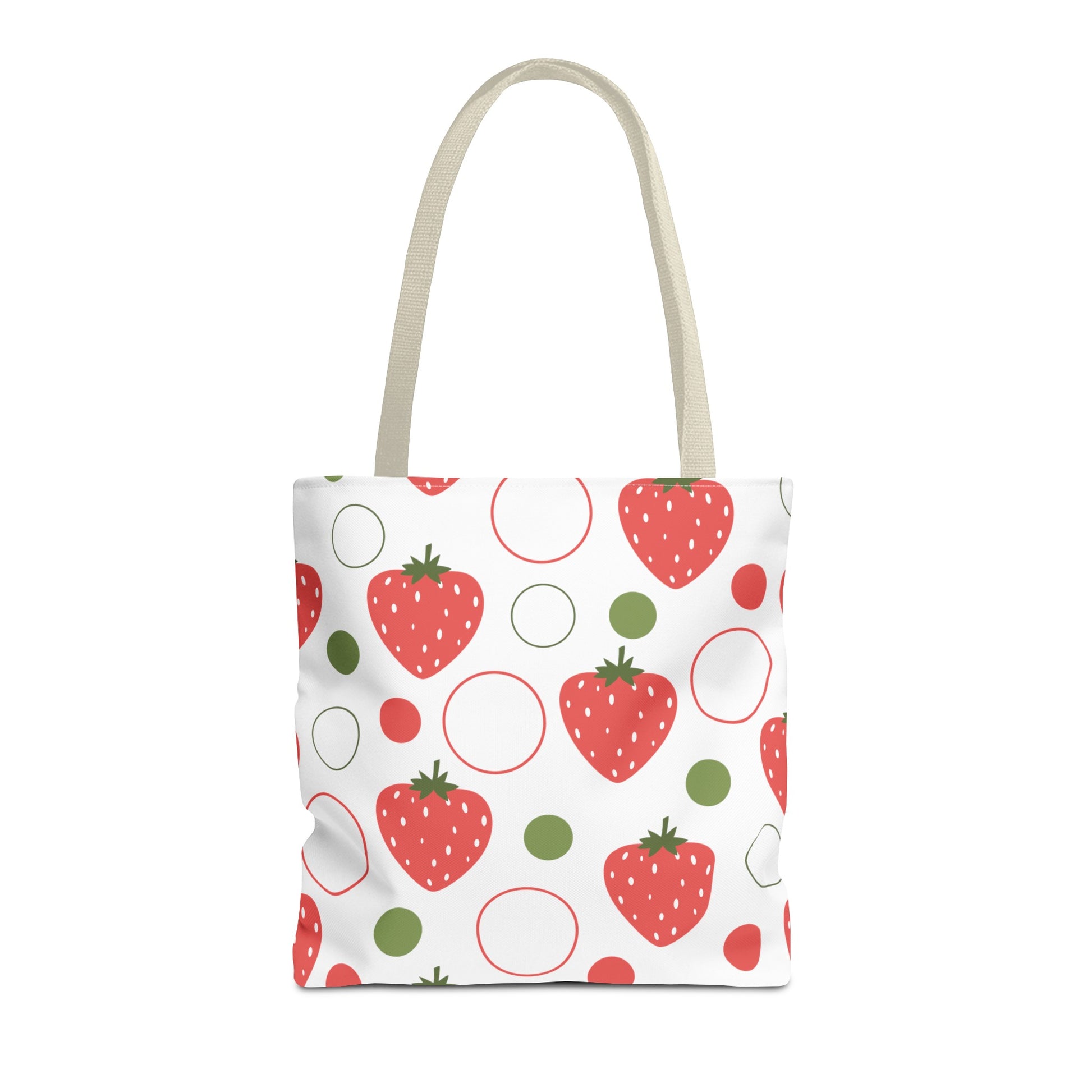 Red Strawberry Bubbles Tote Bag - Bags - Kristine Celestine