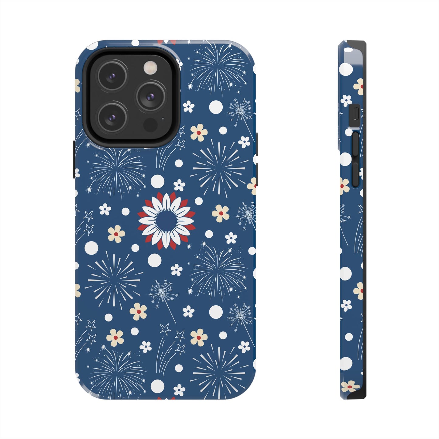 USA Daisy Fireworks Tough Phone Case for iPhone and Samsung Galaxy