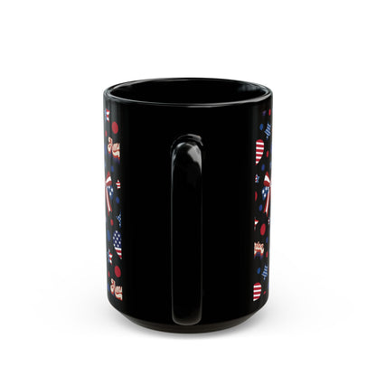 America's Sweetheart and Bows Black Mug Cool Summer Coffee Mug Tea Cup Spring Ceramic Mug