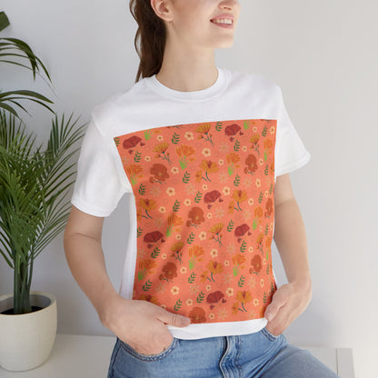 Coral Peach Meadow T - Shirt - T - Shirt - Kristine Celestine