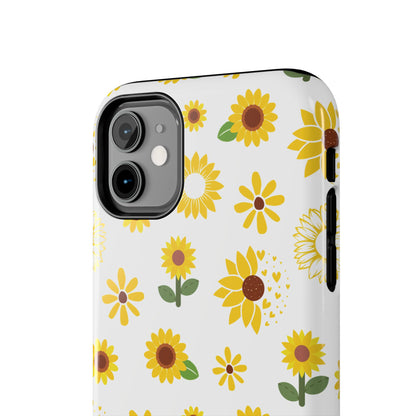 Sunflower Burst Tough Phone Case for iPhone and Samsung Galaxy