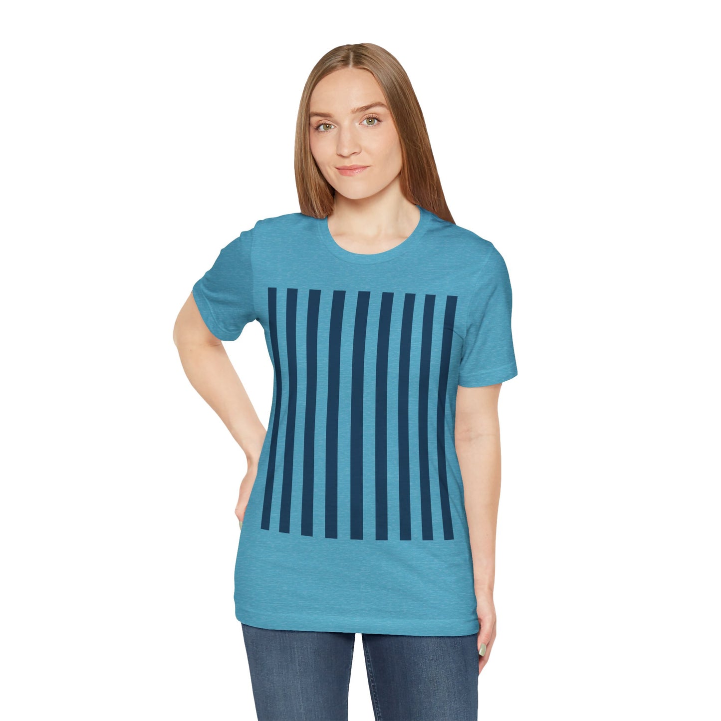 Navy Blue Stripes Shirt Royal Blue T-Shirts