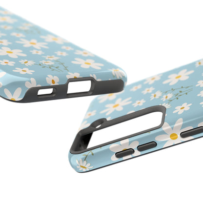 Sky Blue Daisy Tough Phone Case for iPhone and Samsung Galaxy