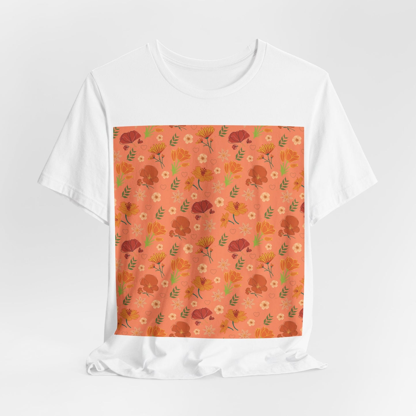 Coral Peach Meadow T - Shirt - T - Shirt - Kristine Celestine