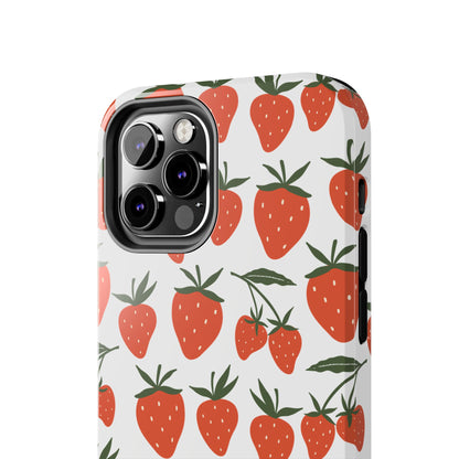 Tropical Strawberry Tough Phone Case for iPhone and Samsung Galaxy