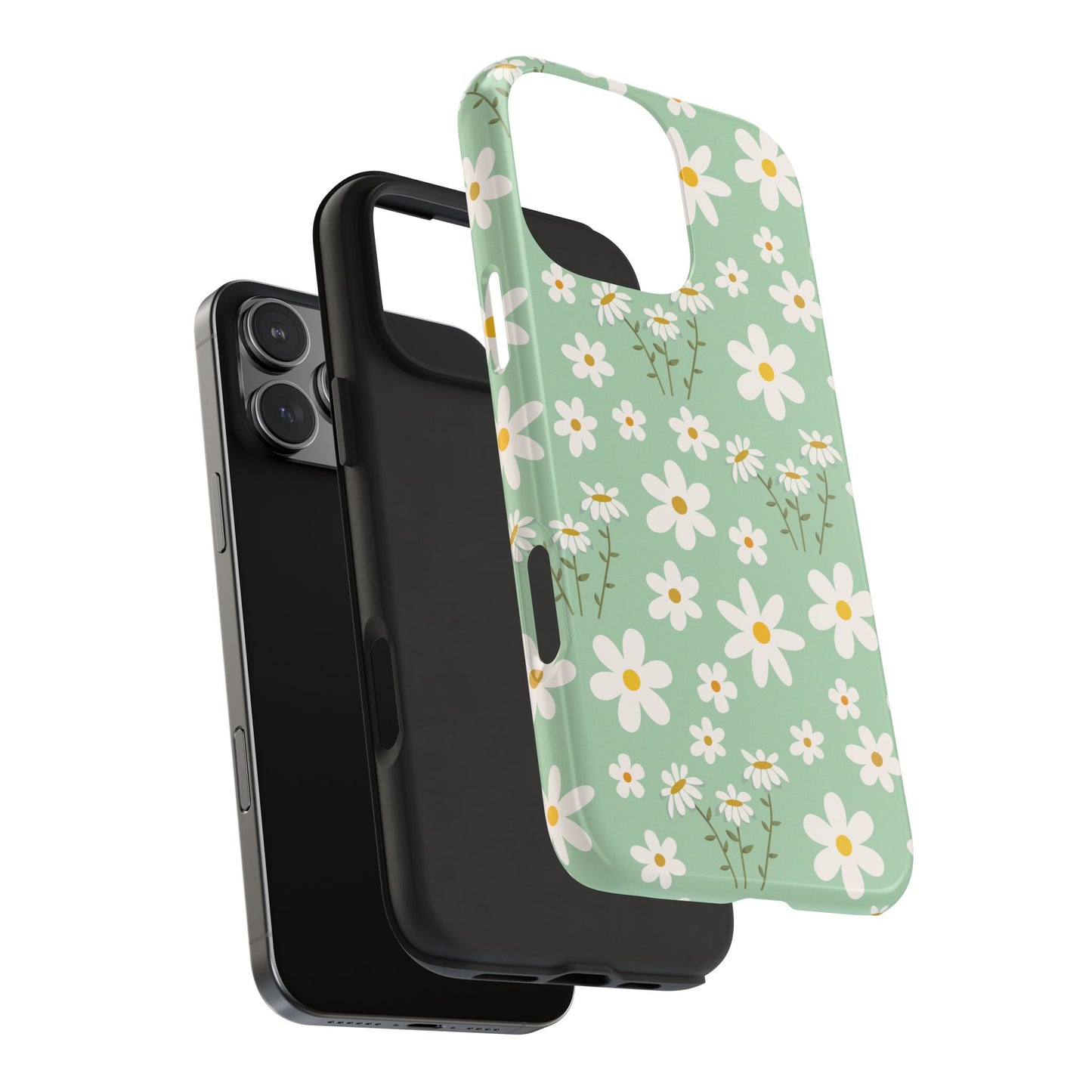 Mint Daisy Delight Tough Phone Case for iPhone and Samsung Galaxy