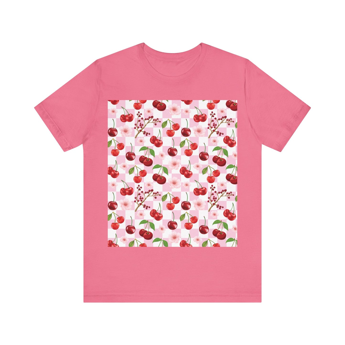 Cherry Checkerboard T - Shirt - T - Shirt - Kristine Celestine