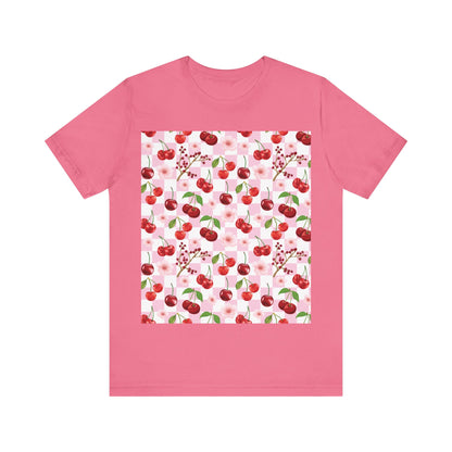 Cherry Checkerboard T - Shirt - T - Shirt - Kristine Celestine