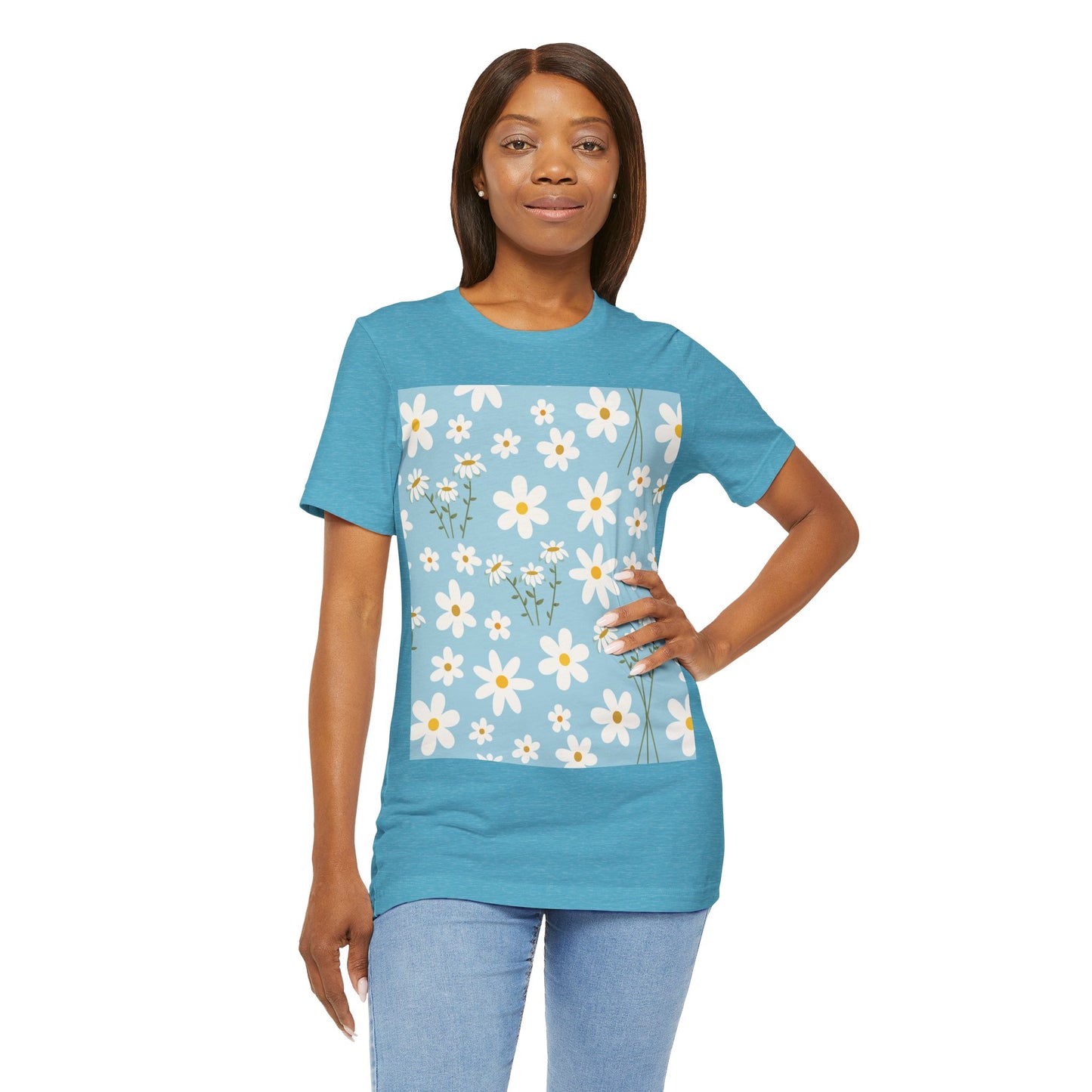 Sky Blue Daisy T - Shirt - T - Shirt - Kristine Celestine