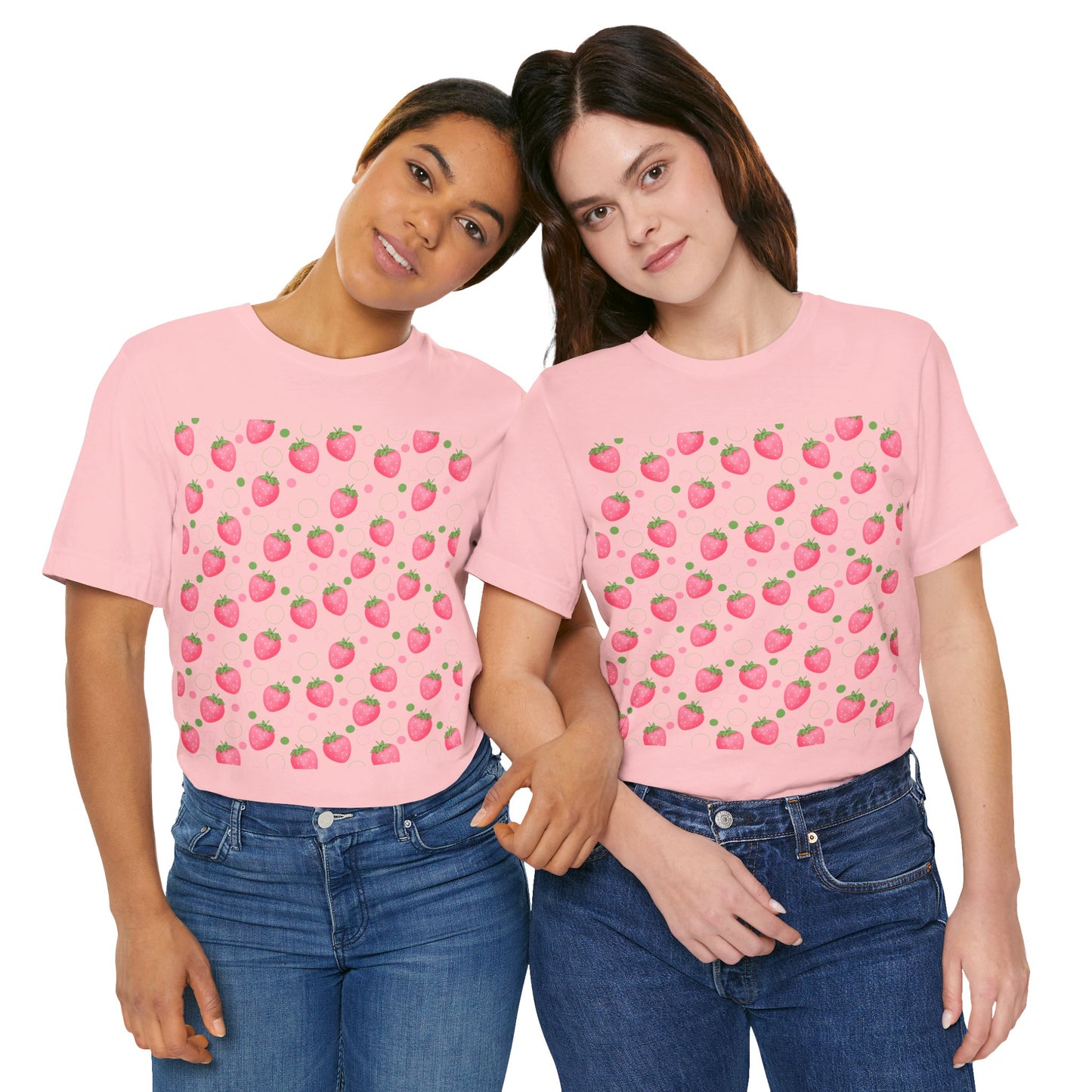 Pink Strawberry Bubbles T - Shirt - T - Shirt - Kristine Celestine