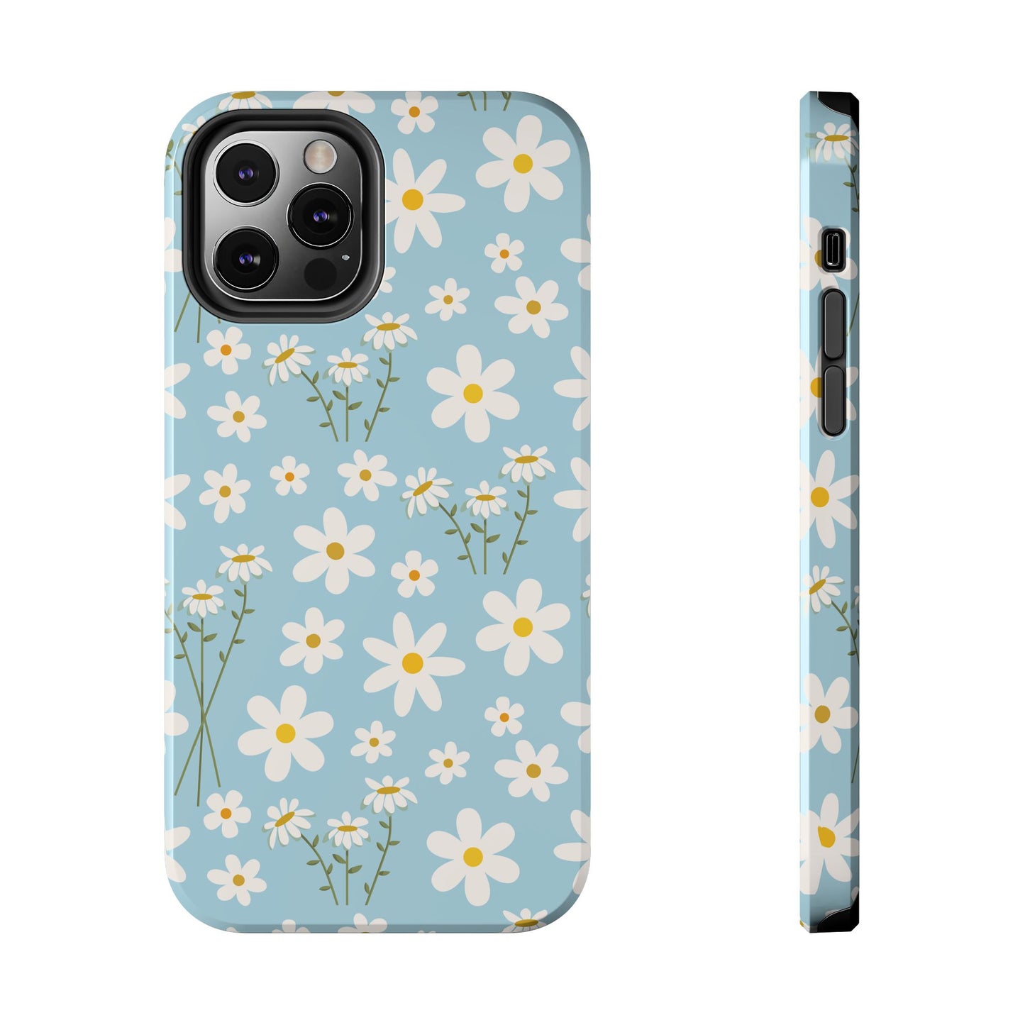 Sky Blue Daisy Tough Phone Case for iPhone and Samsung Galaxy