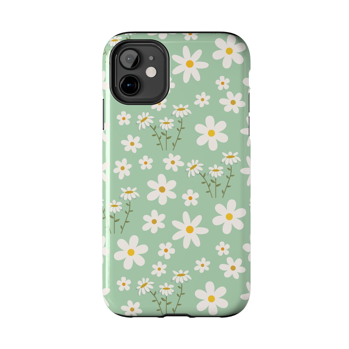 Mint Daisy Delight Tough Phone Case for iPhone and Samsung Galaxy