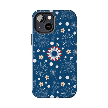 USA Daisy Fireworks Tough Phone Case for iPhone and Samsung Galaxy