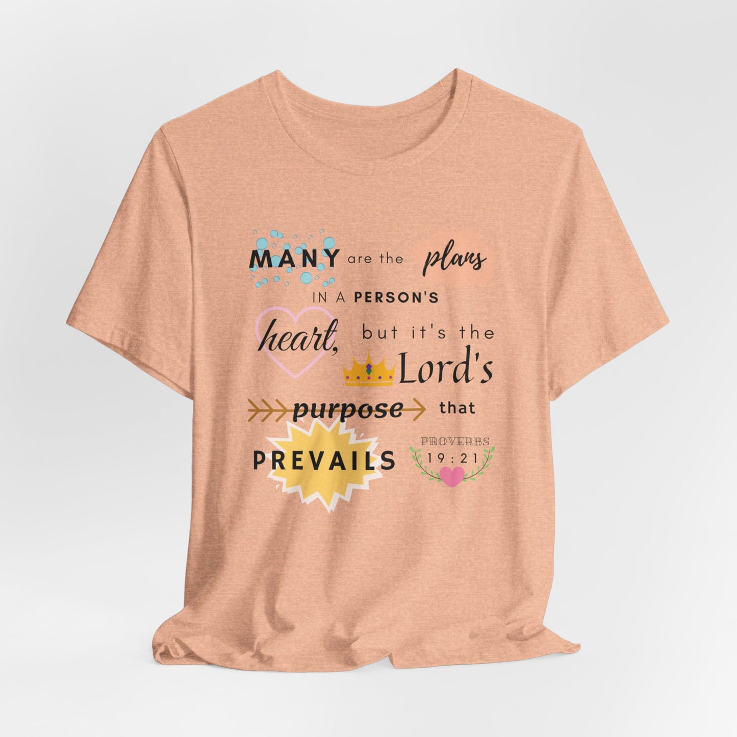 Proverbs 19:21 Bible Verse T-Shirt