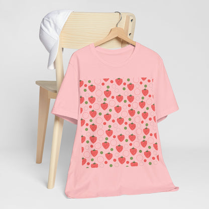 Red Strawberry Bubbles T - Shirt - T - Shirt - Kristine Celestine