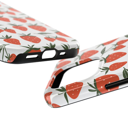 Tropical Strawberry Tough Phone Case for iPhone and Samsung Galaxy