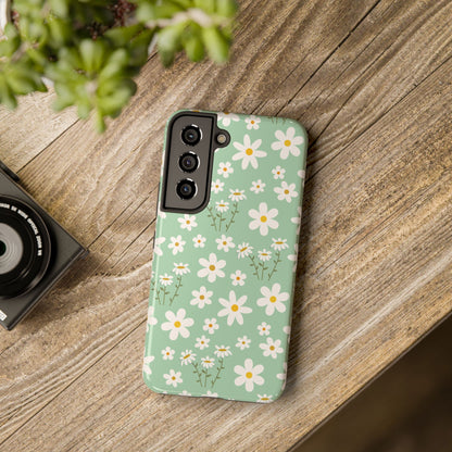 Mint Daisy Delight Tough Phone Case for iPhone and Samsung Galaxy