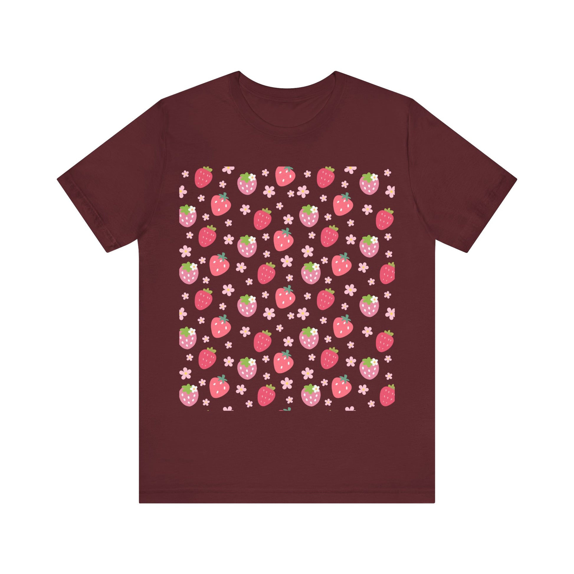 Strawberries and Daisies T - Shirt - T - Shirt - Kristine Celestine