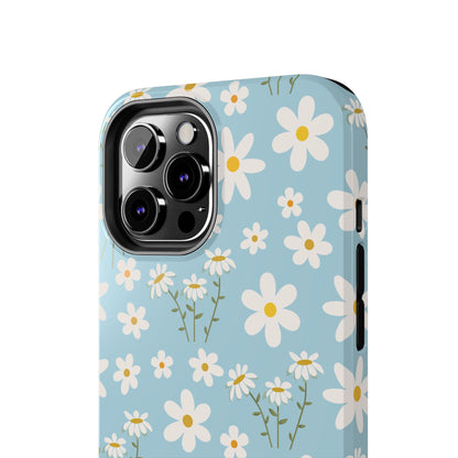 Sky Blue Daisy Tough Phone Case for iPhone and Samsung Galaxy