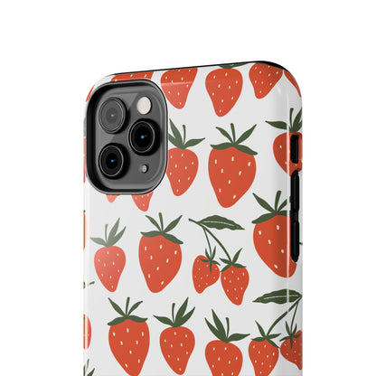 Tropical Strawberry Tough Phone Case for iPhone and Samsung Galaxy