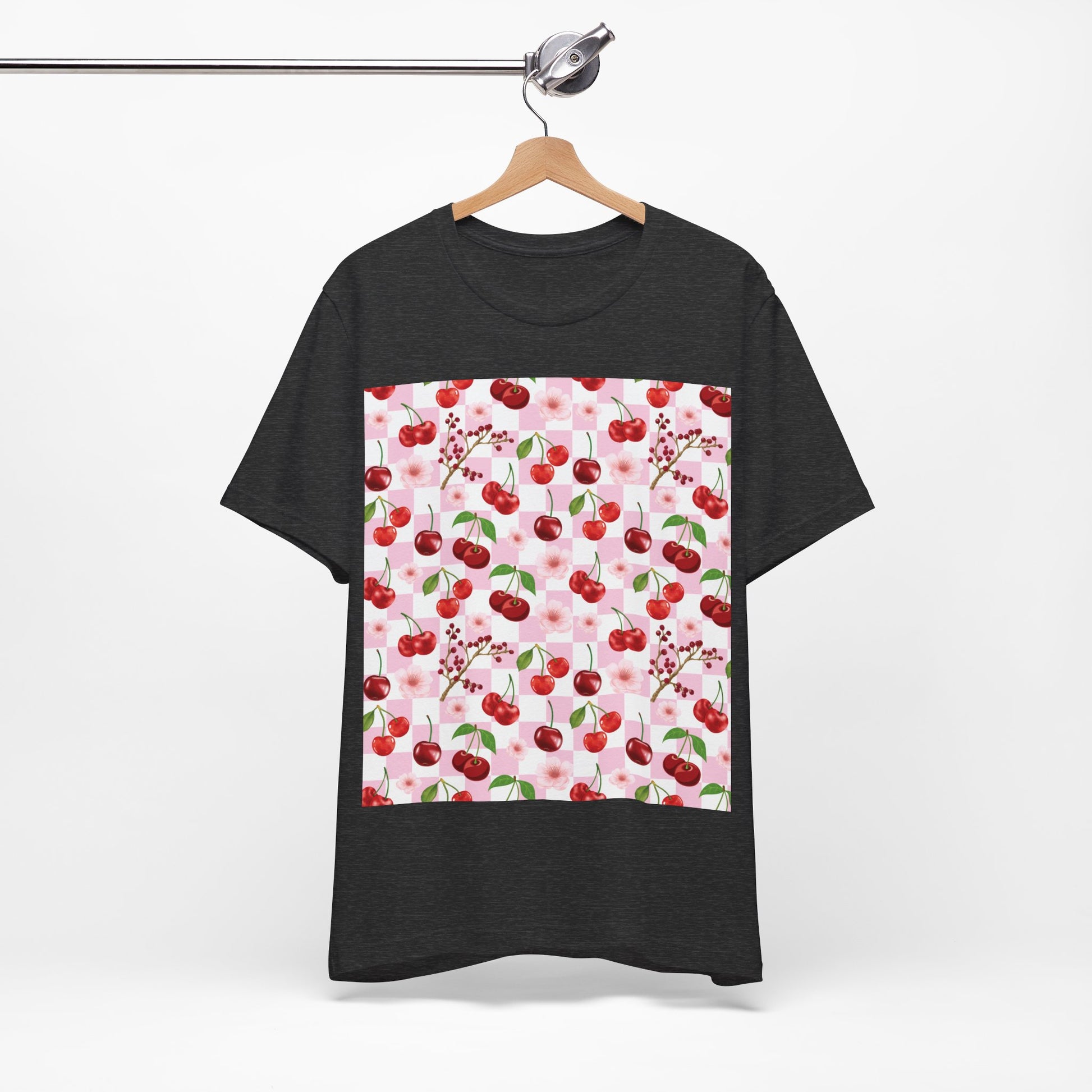 Cherry Checkerboard T - Shirt - T - Shirt - Kristine Celestine