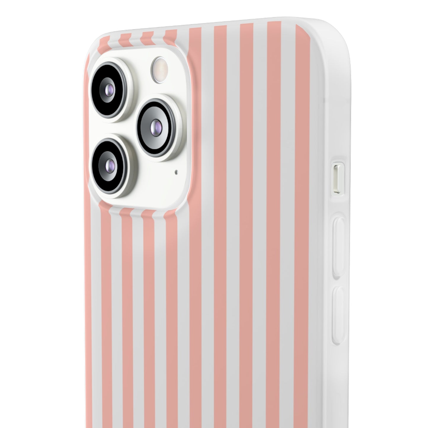 Coral Pink Stripes Flexible Phone Case iPhone Case Samsung Galaxy - Phone Case - Kristine Celestine