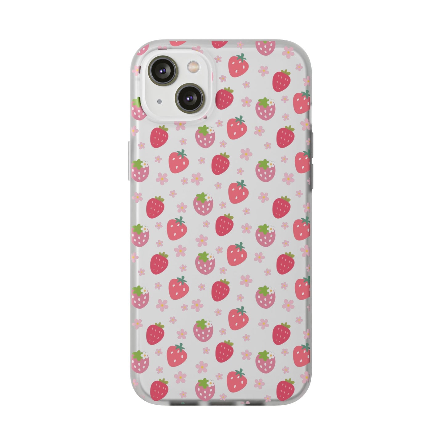 Strawberries and Daisies Flexible Phone Case iPhone Case Samsung Galaxy - Phone Case - Kristine Celestine