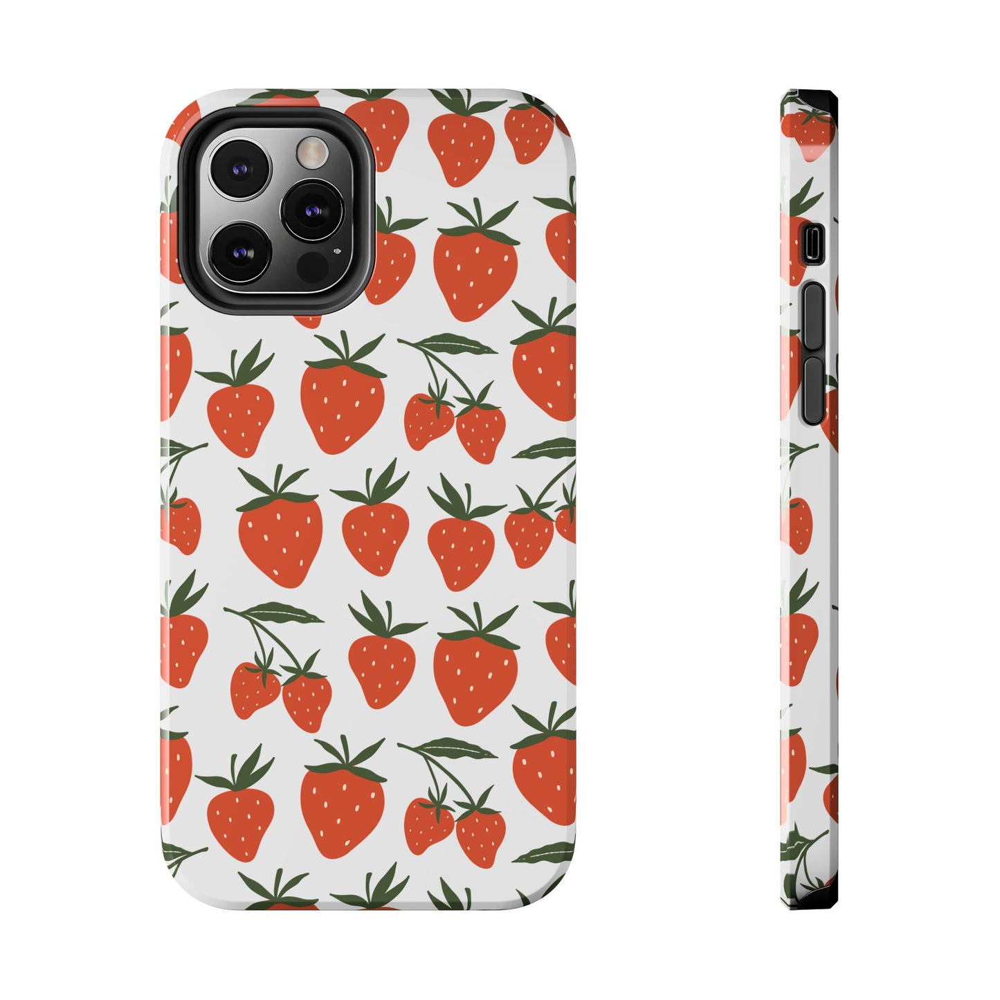 Tropical Strawberry Tough Phone Case for iPhone and Samsung Galaxy