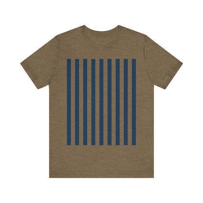 Navy Blue Stripes Shirt Royal Blue T-Shirts