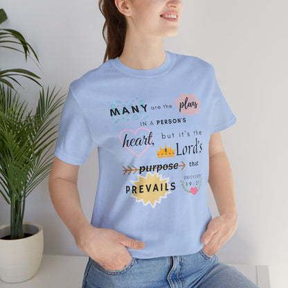 Proverbs 19:21 Bible Verse T-Shirt