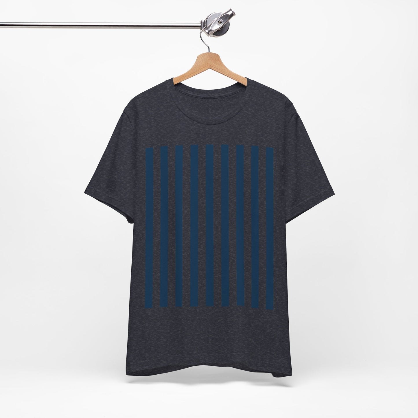 Navy Blue Stripes Shirt Royal Blue T-Shirts