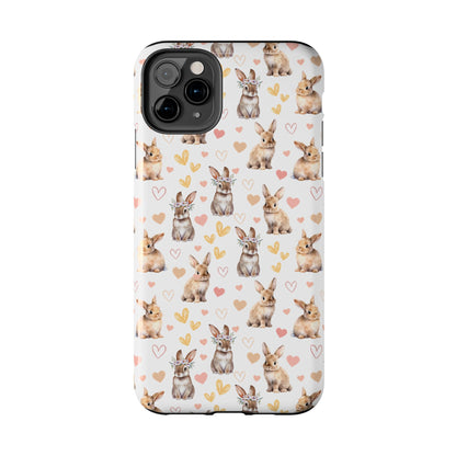 Bunny Love Tough Phone Case for iPhone and Samsung Galaxy