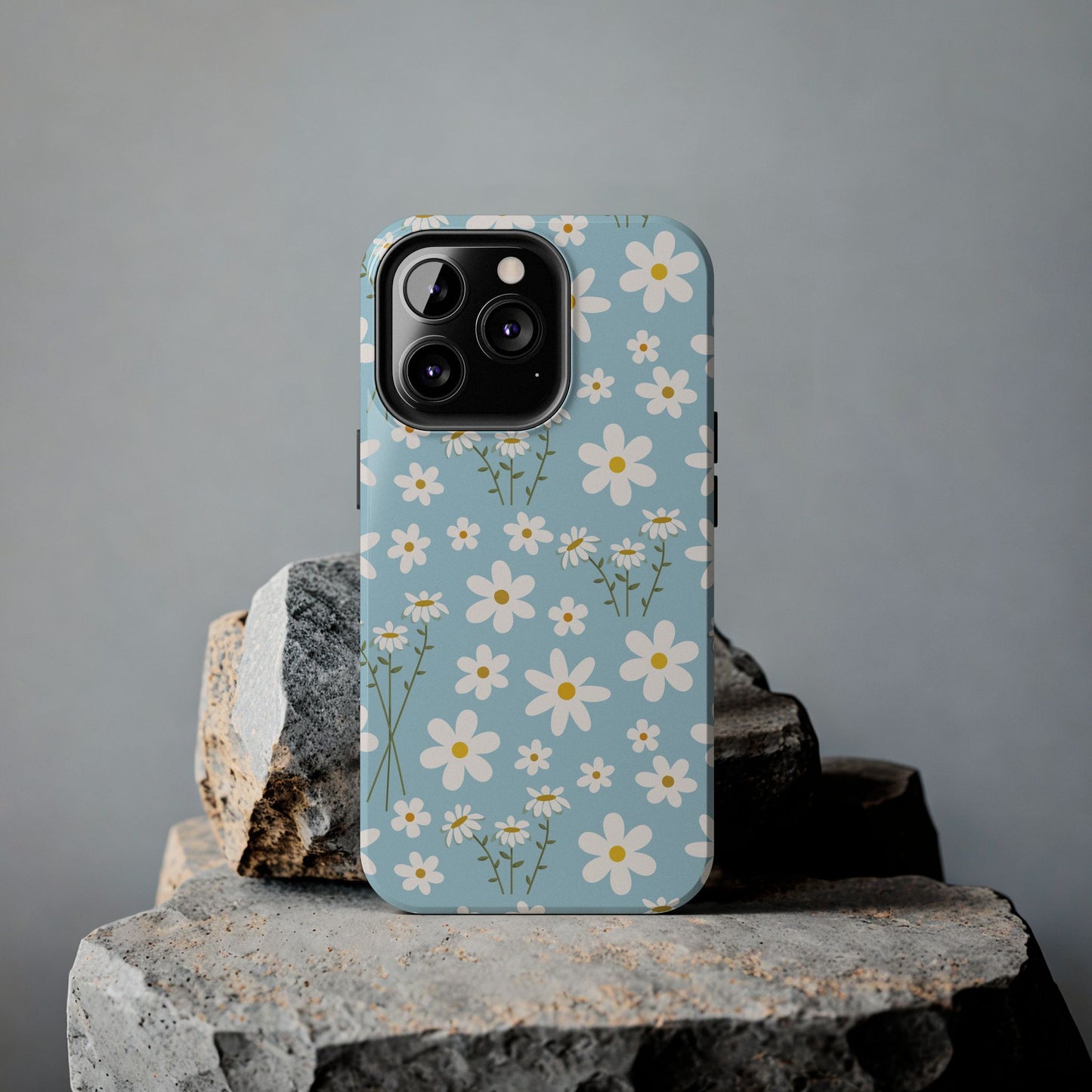 Sky Blue Daisy Tough Phone Case for iPhone and Samsung Galaxy