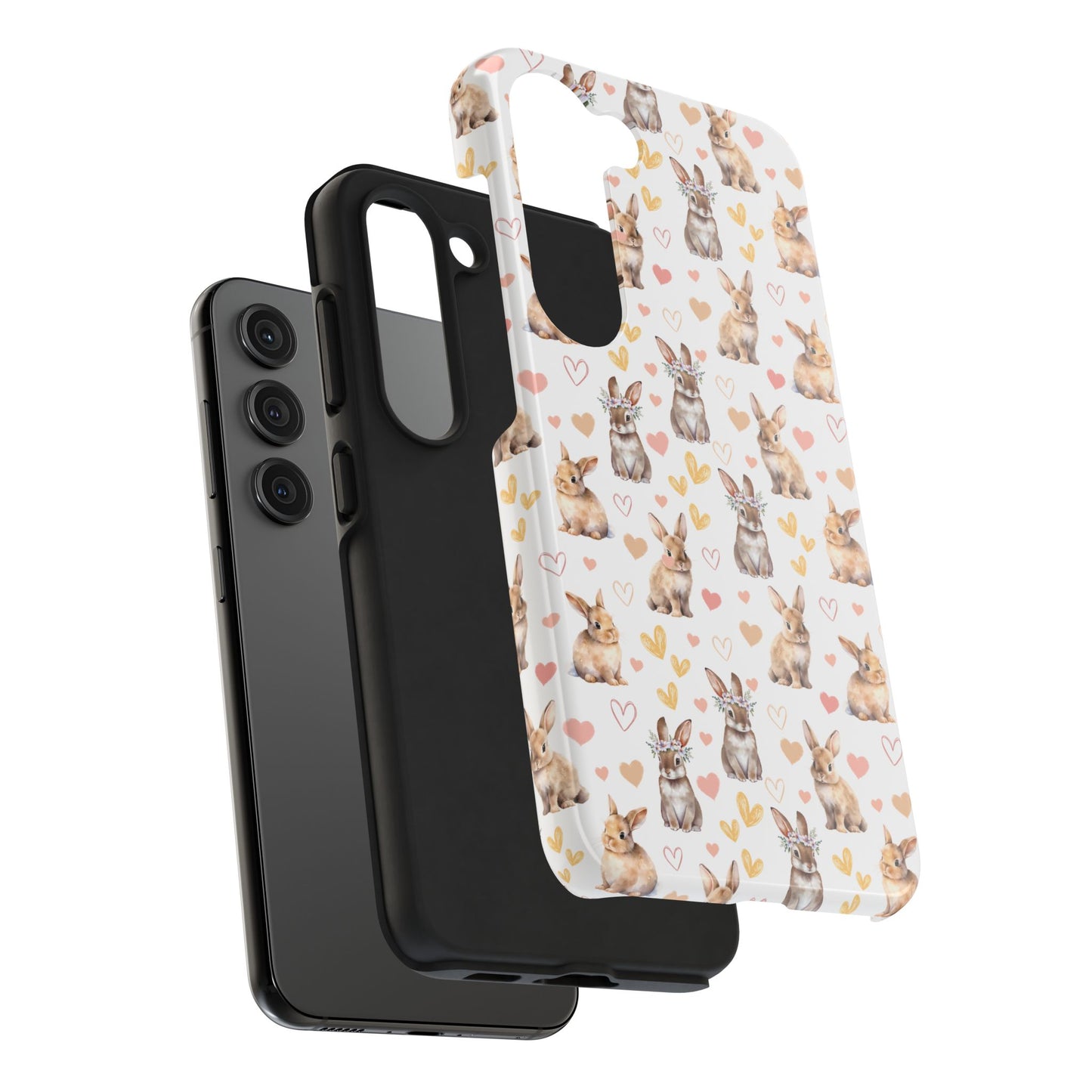 Bunny Love Tough Phone Case for iPhone and Samsung Galaxy