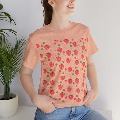 Red Strawberry Bubbles T - Shirt - T - Shirt - Kristine Celestine