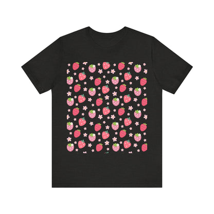 Strawberries and Daisies T - Shirt - T - Shirt - Kristine Celestine