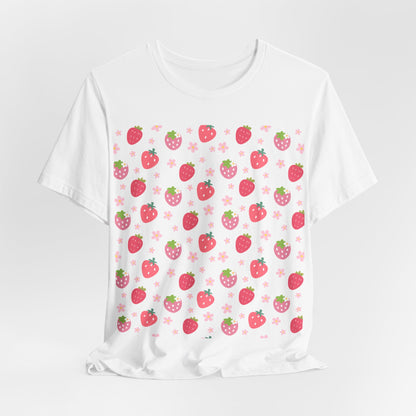 Strawberries and Daisies T - Shirt - T - Shirt - Kristine Celestine