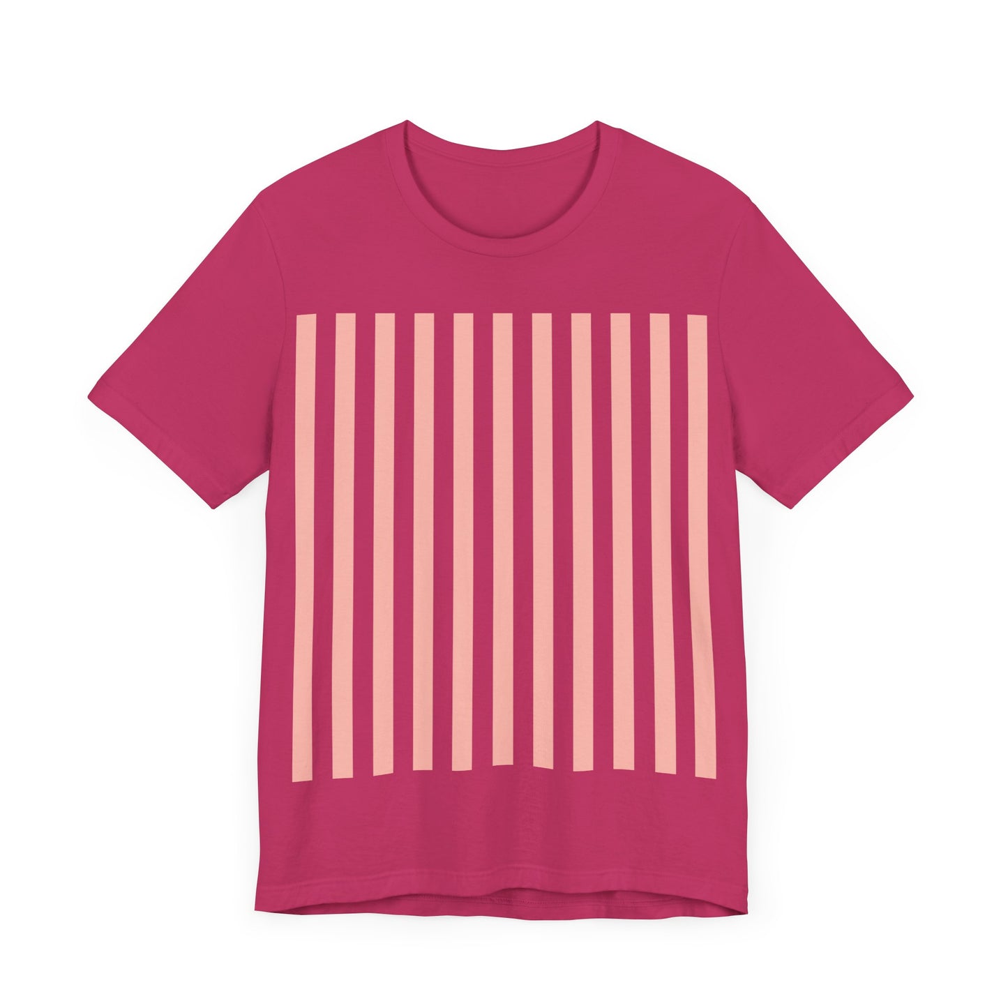 Coral Pink Stripes Shirt