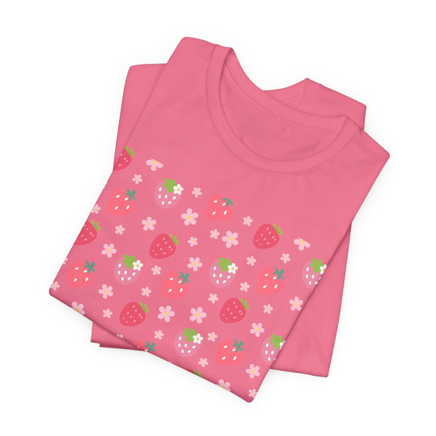 Strawberries and Daisies T - Shirt - T - Shirt - Kristine Celestine