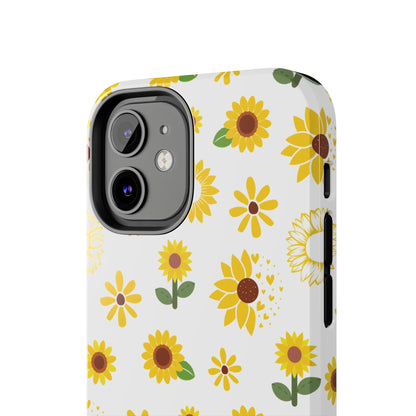 Sunflower Burst Tough Phone Case for iPhone and Samsung Galaxy