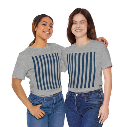 Navy Blue Stripes Shirt Royal Blue T-Shirts