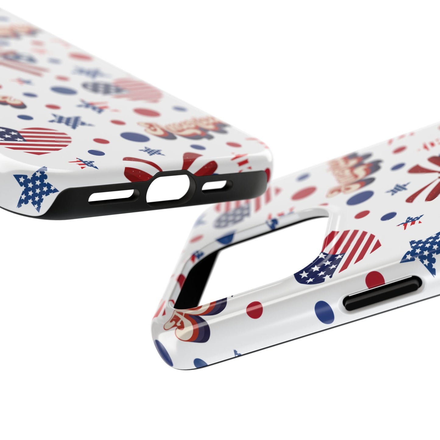 Coque de téléphone robuste America's Sweetheart and Bows pour iPhone et Samsung Galaxy