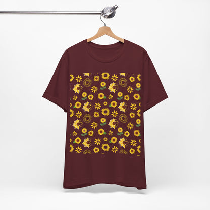 Sunflower Burst Unisex Shirt - T - Shirt - Printify - Kristine Celestine